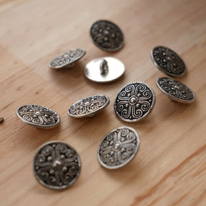 13/16" Rope Cross Button