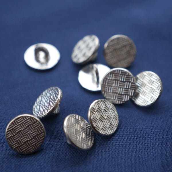 Basket-Weave Button  Pack of Ten