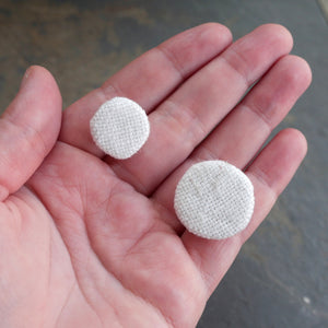 Linen Covered Buttons 5/8" or 7/8"