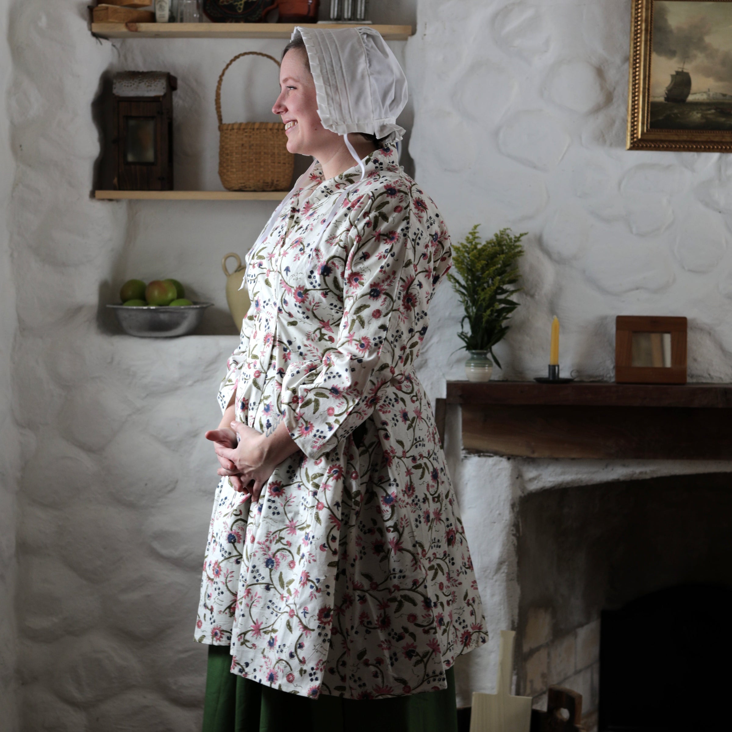 Ladies' Bed Gown in Cotton Twill – Townsends