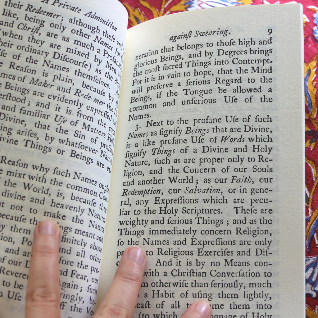An Admonition Against Profane and Common Swearing