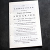 An Admonition Against Profane and Common Swearing