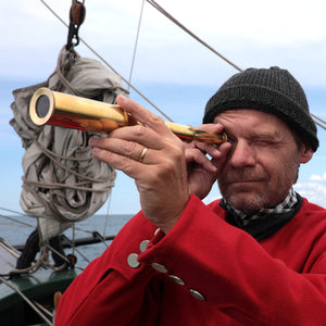 Brass Telescope in a Wooden Box