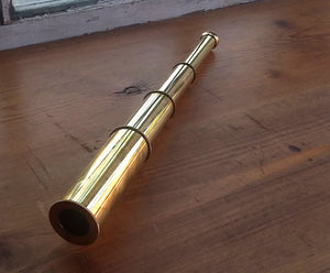 Brass Telescope in a Wooden Box