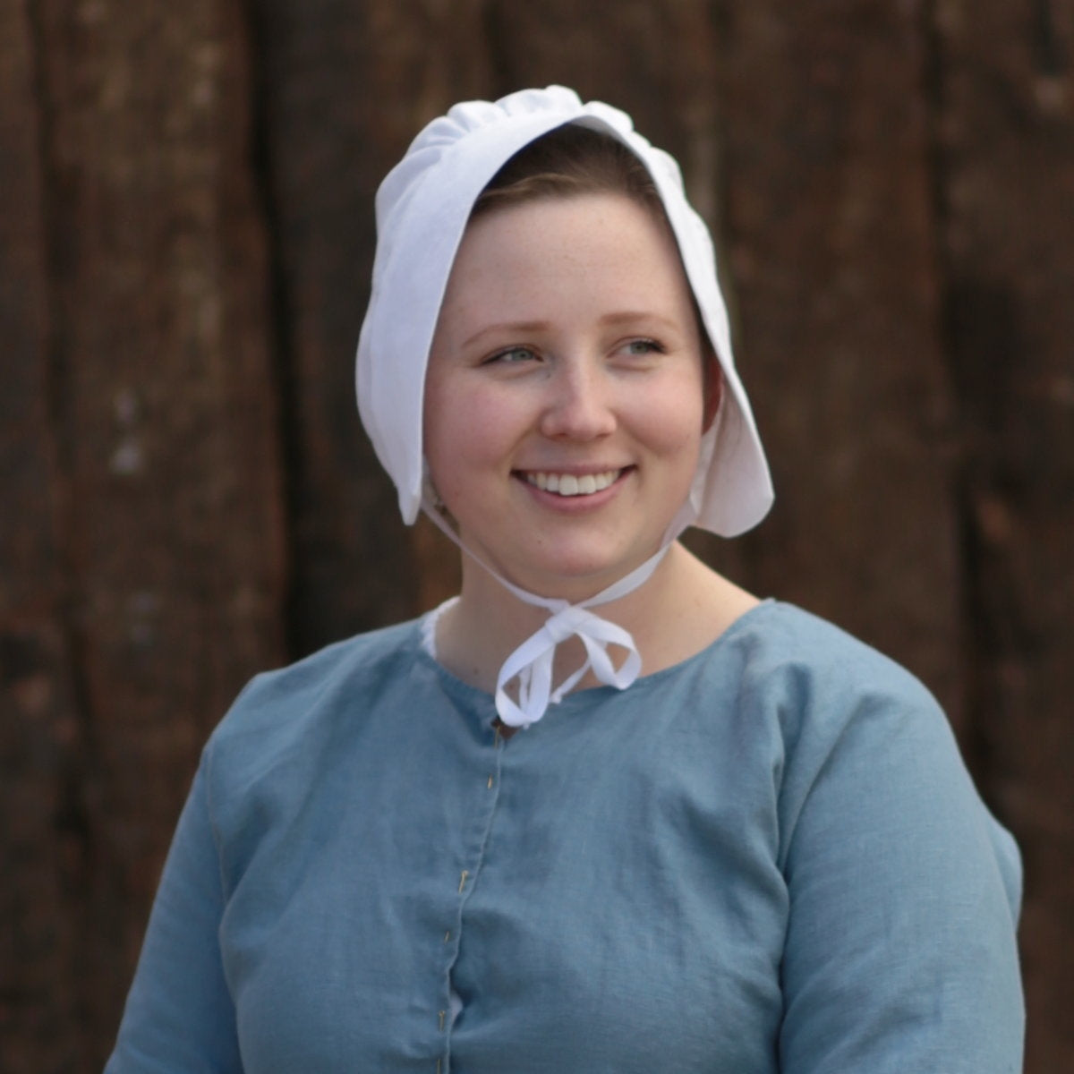 Ladies’ Colonial Cap - White Cotton – Townsends