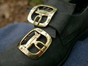 Men's Shoe Buckles Plain Brass