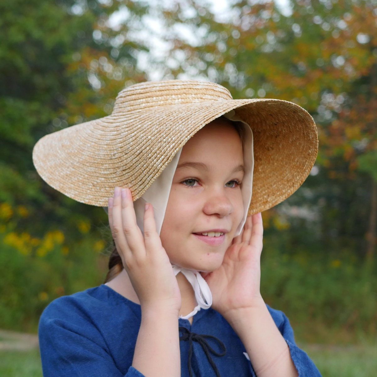 Girls straw outlet hat