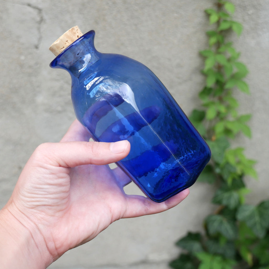 Handblown Hexagonal Bottle