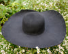 Black Heavy Wool Felt Hat Blank (Unlined)