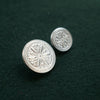 Hex Pewter Button 5/8" or 7/8" 10 PK