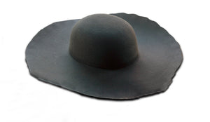 Black Heavy Wool Felt Hat Blank (Lined)