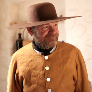 Brown Standard Wool Felt Hat Blank (Lined)
