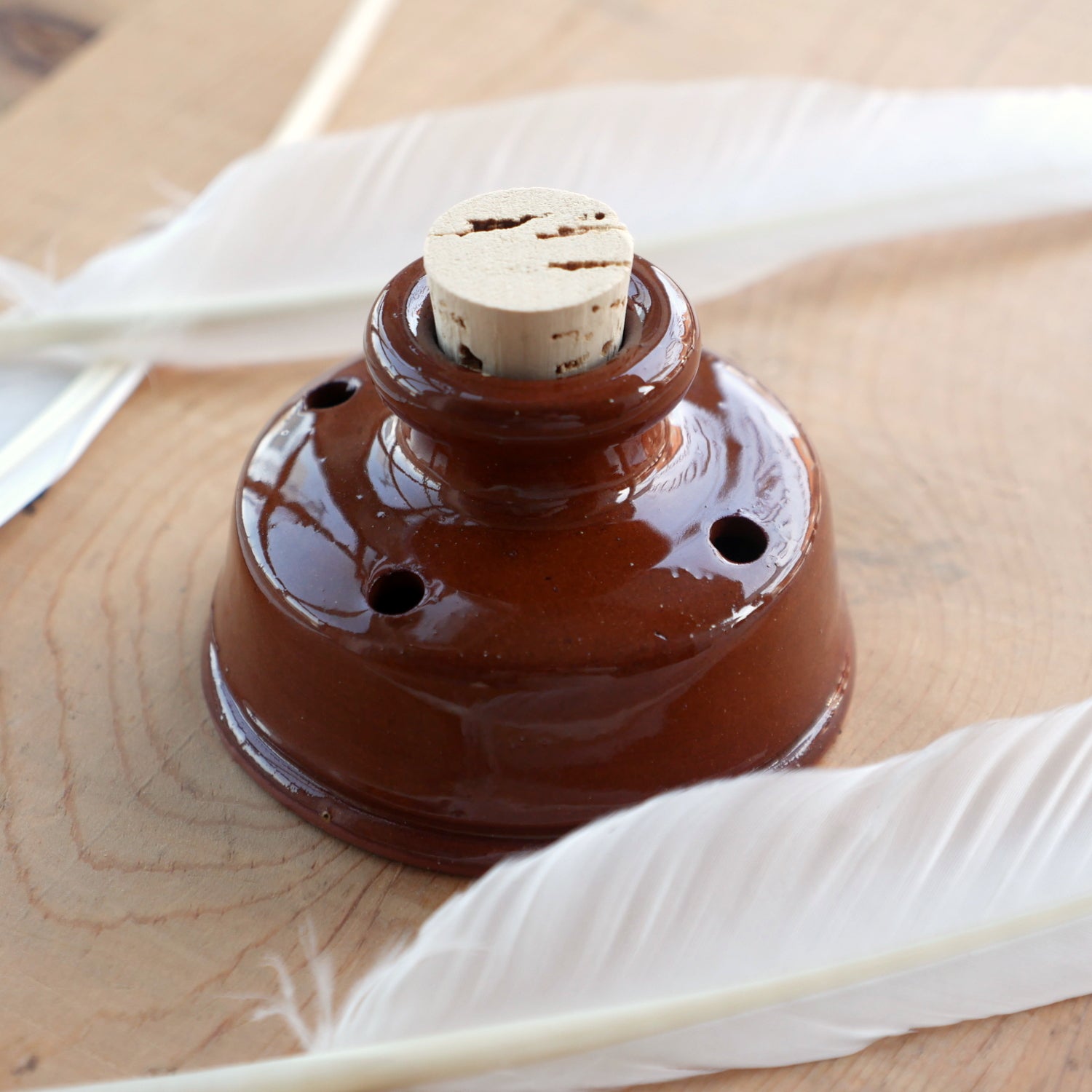 Redware Inkwell – Townsends