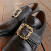 Ladies' Knotwork Shoe Buckles in Brass