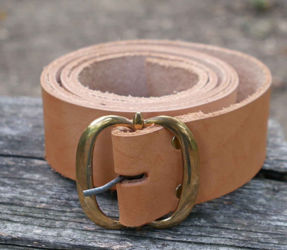 Leather Belt with Brass Buckle – Townsends