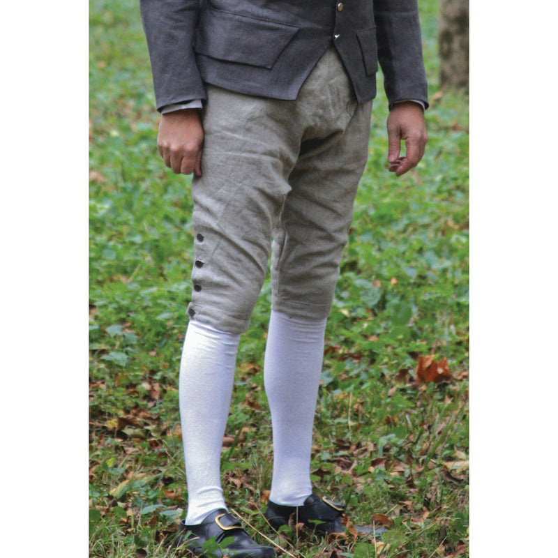 Fall Front Knee Breeches in Linen