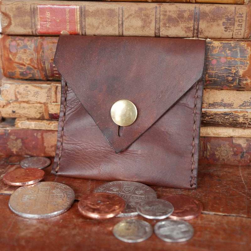 Leather Coin Pouch | Camel