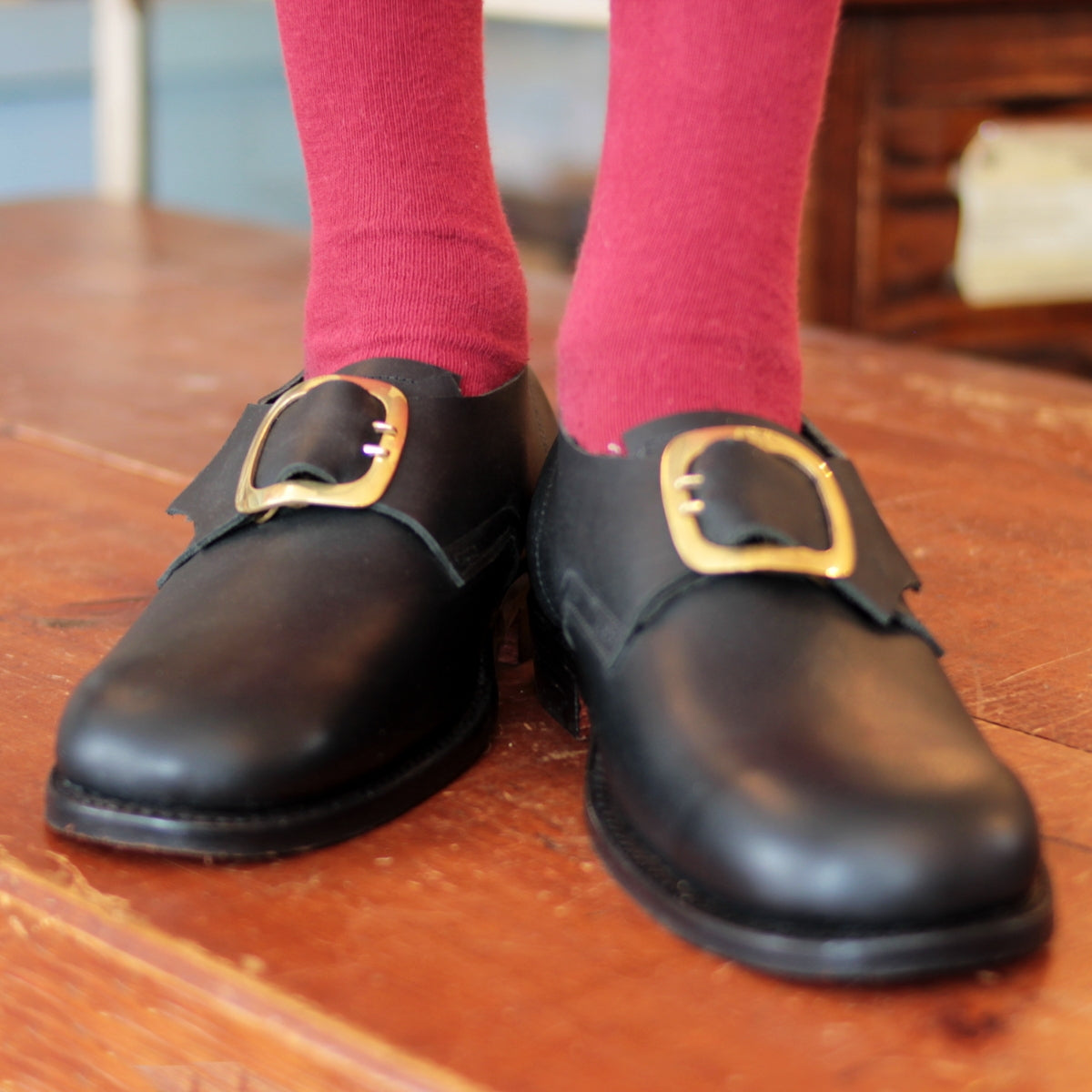 brown dress shoes with buckle Toulouse Double Monk Strap Brown Patina