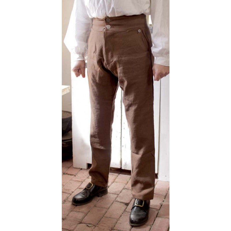 Fly Front Trousers Linen