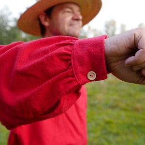 Red Flannel 19th Century Trade Shirt