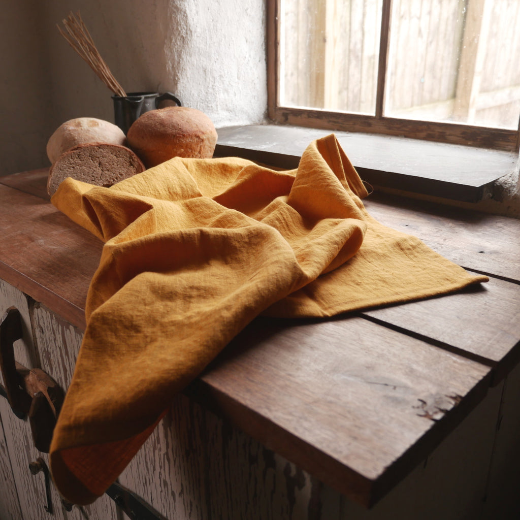 Gold Linen Kitchen Cloth