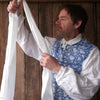 Men's White Silk Cravat