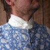 Men's White Silk Cravat