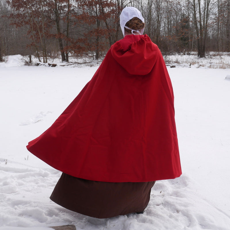 Ladies Red Wool Cloak