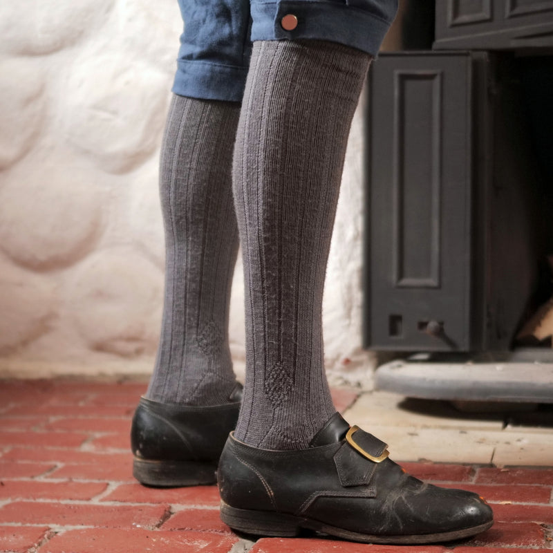 Clocked Wool Stockings