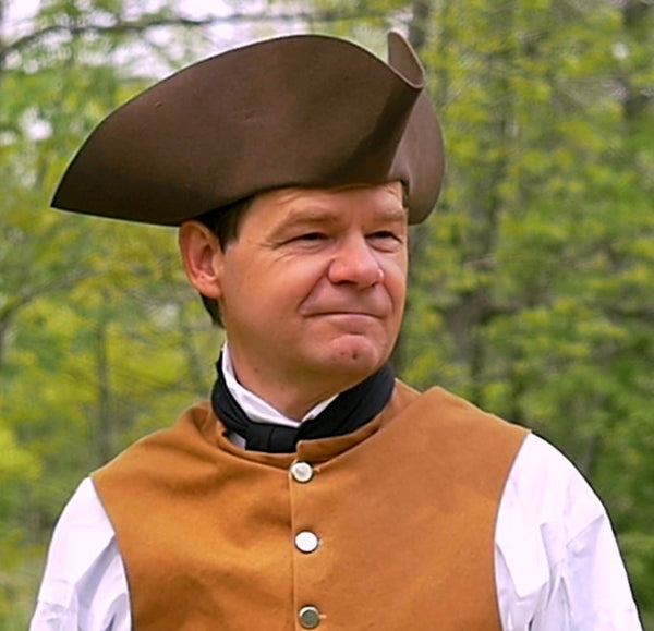 Brown Standard Wool Felt Civilian Tricorn