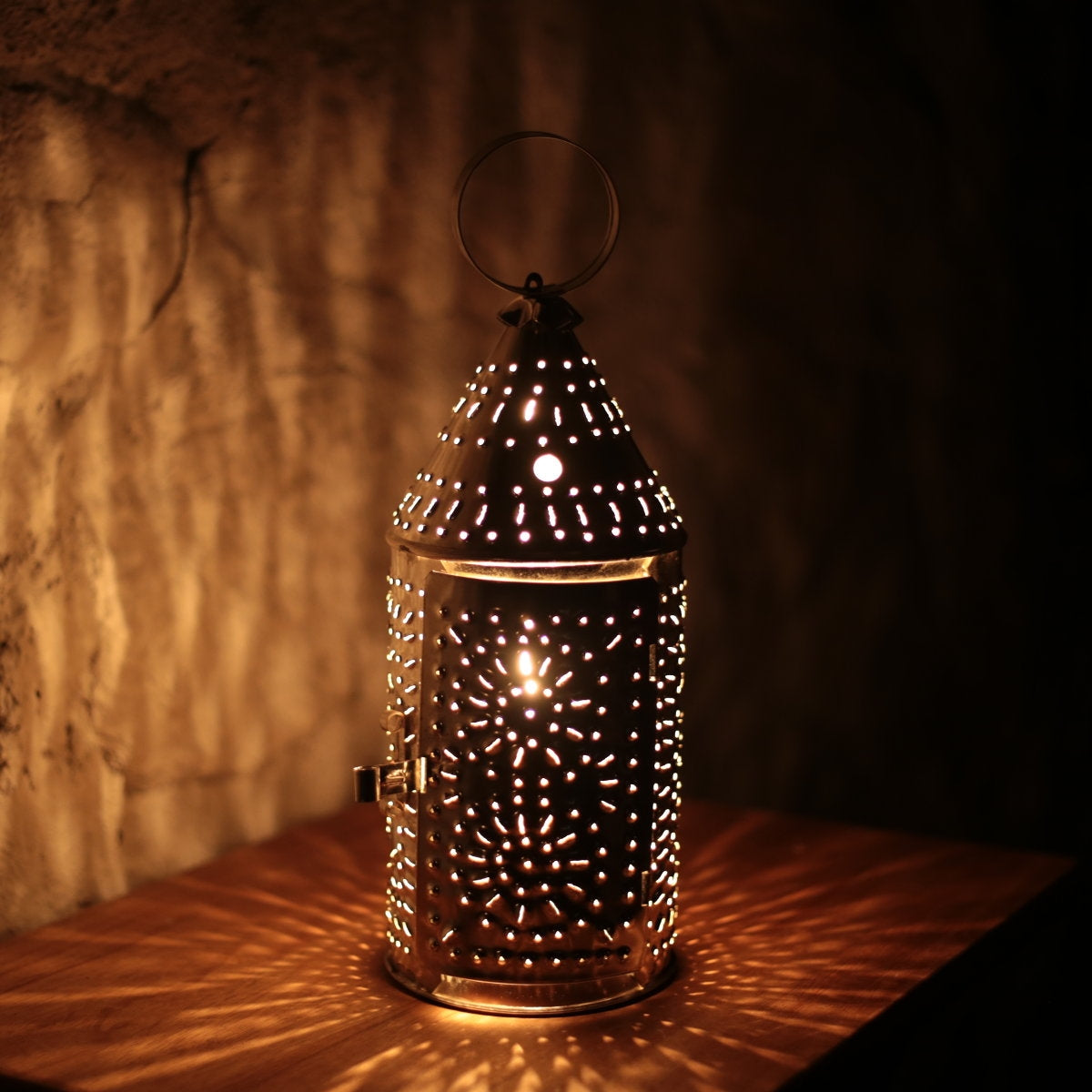 Punched tin on sale lamps