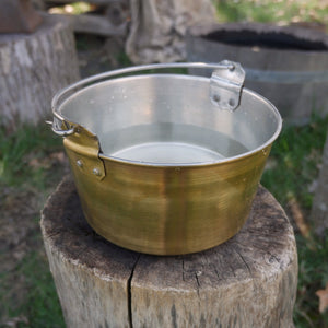 Half Gallon Brass Trade Kettle