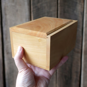 Large Wooden Box with Bottles