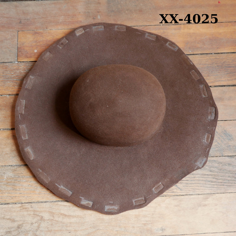 Fur Felt Blanks - Unfinished - Brown - Seconds
