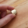 Gold-Plated Flat 5/8 Buttons