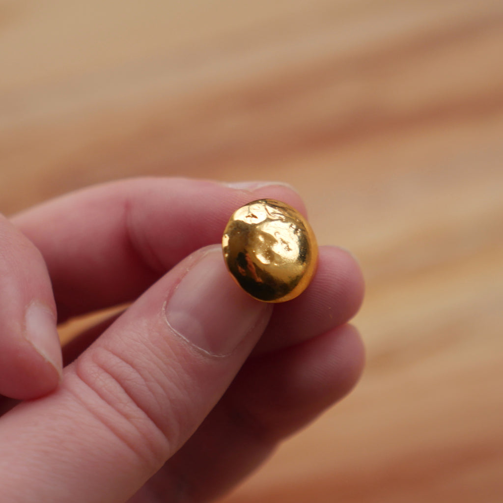 Gold-Plated 1/2" Flawed Domed Buttons