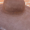 In Stock Brown Fur Felt Hat Blank - 7-1/4 - Lined